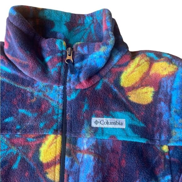 Columbia Zing Lii Fleece Jacket Youth Boys Size XL Collegiate Navy Timberwolf - Picture 4 of 10